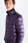 Down-quilted technical nylon jacket