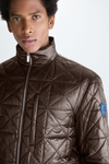 Origami quilted technical nylon jacket