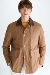 Technical cotton coat