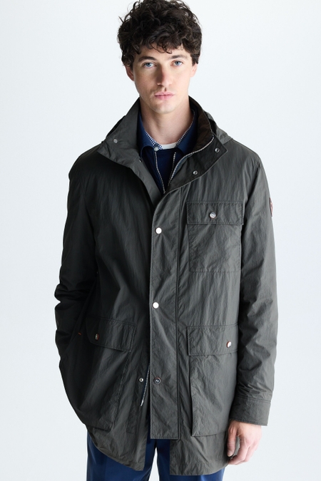 PARKA NYLON TÉCNICO CAPUCHA