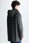 Hooded technical nylon parka