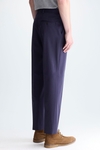 Cotton twill relaxed fit trousers