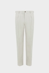 Cotton twill relaxed fit trousers