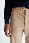 Cotton corduroy classic fit suit trousers