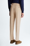 Cotton corduroy classic fit suit trousers