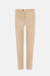 Cotton corduroy classic fit suit trousers