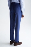 WOOL BIRD'S EYE WEAVE CLASSIC FIT SUIT TROUSERS