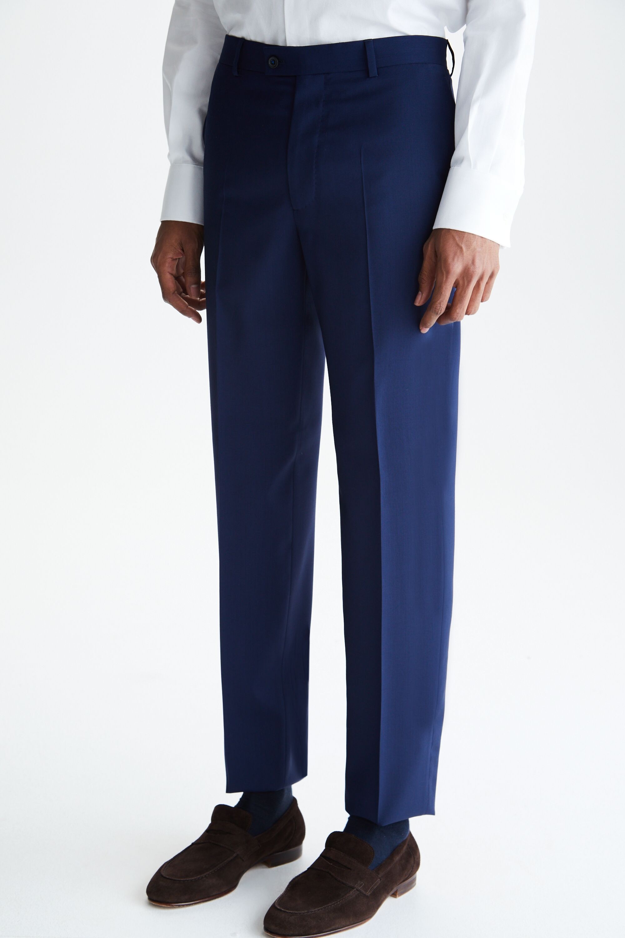 TROPICAL WOOL CLASSIC FIT SUIT TROUSERS