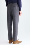 Wool flannel classic fit trousers