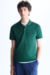 Piqué slim fit polo shirt