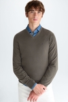 Merino wool V-neck sweater