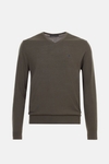 Merino wool V-neck sweater