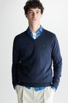 Cotton V-neck sweater