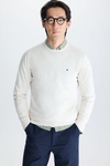 Crew neck cotton sweater