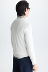 Crew neck cotton sweater