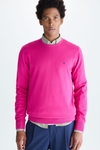 Crew neck pima cotton sweater