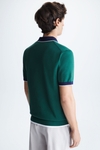 CONTRAST KNIT POLO SHIRT