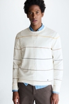 Striped Cadena de Ochos pima cotton sweater