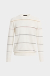 Striped Cadena de Ochos pima cotton sweater