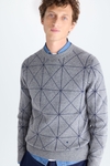 Origami jacquard merino lambswool sweater