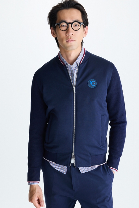 CHAQUETA BOMBER PUNTO ALGODÓN NYLON