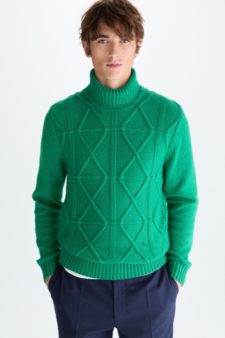 JERSEY ALGODÓN ORIGAMI CUELLO VUELTO