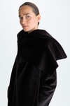 Fur oversize long coat