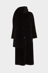 Fur oversize long coat