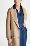 Double-faced wool tailored coat