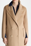 Double-faced wool tailored coat