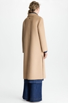 Double-faced wool tailored coat