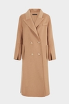 Double-faced wool tailored coat