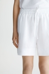 LINEN A-LINE BERMUDA SHORTS