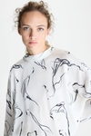 Trazo Cala print lyocell oversize blouse