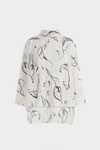 Trazo Cala print lyocell oversize blouse