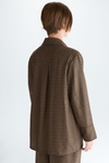 Chequered flannel oversize overshirt