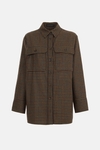 Chequered flannel oversize overshirt