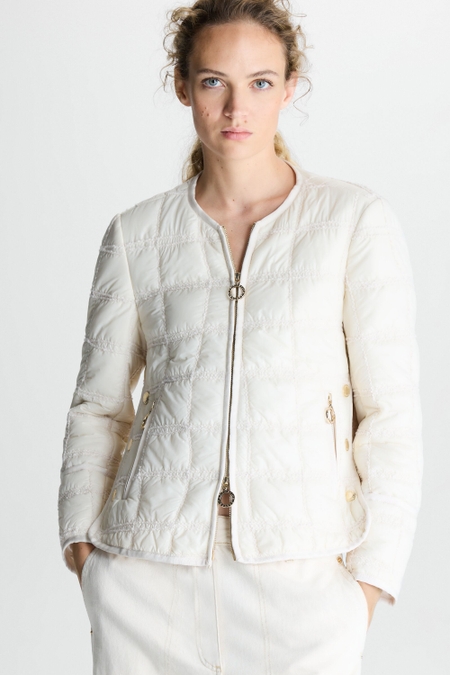 CHAQUETA CORTA EVASÉ NYLON ACOLCHADO CUBOS