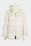 Chaquetón evasé nylon acolchado cuello alto