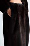 Fur balloon midi skirt