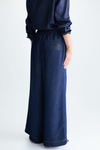 Denim pyjama-style trousers