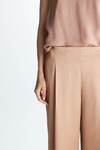 Satin wide-leg trousers