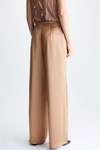 Satin wide-leg trousers