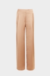 Satin wide-leg trousers