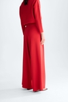 Stretch knit wide-leg trousers