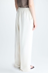 Crepe wide-leg trousers