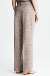 Chequered stretch-cotton straight-leg trousers