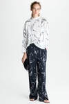 Trazo Cala print double-faced trousers