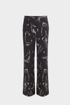 Trazo Cala print double-faced trousers