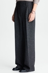 Crepe wide-leg trousers